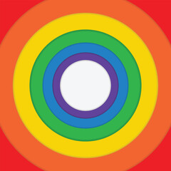 Fototapeta premium rainbow circle pride month lgbt background 