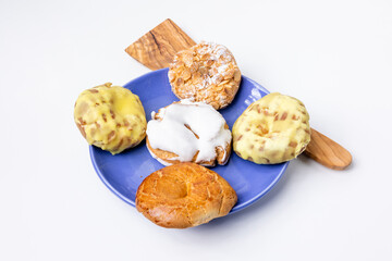 rosquillas de san Isidro or rosquillas del santo, typical Madrid dessert for its patron's day, the...
