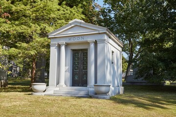 Bellefontaine Cemetery in St. Louis is home to the graves of Eberhard Anheuser, William S. Burroughs and William Clark