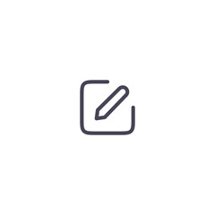 Edit vector icon. Pencil, Write icon symbol illustration