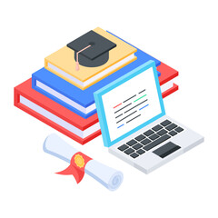 Isometric icon of lab experiment 