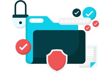 Fototapeta premium folder security, folder high level security