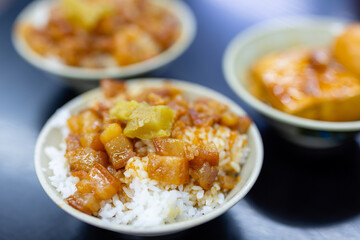 Taiwanese cuisine minced pork rice