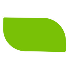 Green sticker shape