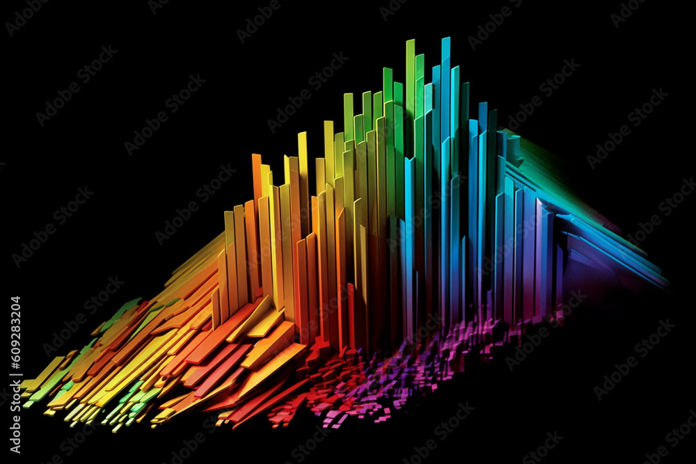 Poster  A digital artwork of a chart showing a downward trend in the value of the dollar, accompanied by dramatic visual effects to emphasize the decline.  Generative AI technology.