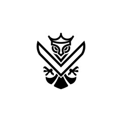 Bird icon logo vector