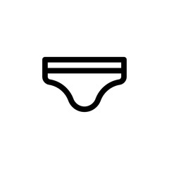 Men's and Women's Boxer Shorts icon on white background. Underpants thin line icon, undergarment and underwear sign. Vector graphics