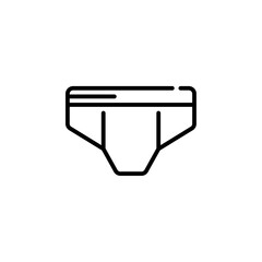 Men's and Women's Boxer Shorts icon on white background. Underpants thin line icon, undergarment and underwear sign. Vector graphics