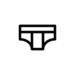 Men's and Women's Boxer Shorts icon on white background. Underpants thin line icon, undergarment and underwear sign. Vector graphics