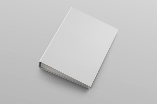 Blank Us Size Hardcover Corporate Office Binder Folder Book Realistic Mockup Template Standing Floating Resting Leaning Position In White Gray Background 3d Rendering Illustration