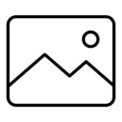 Picture icon with transparent background