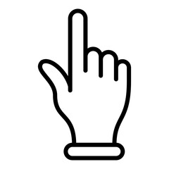Pointer Finger icon with transparent background