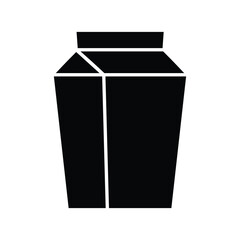 Milk box icon design template isolated illustration