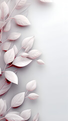 white leaf modern background