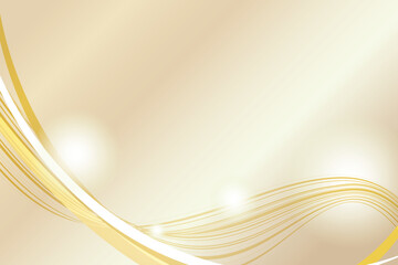 光による装飾が施されたゴールドベースの高級背景素材