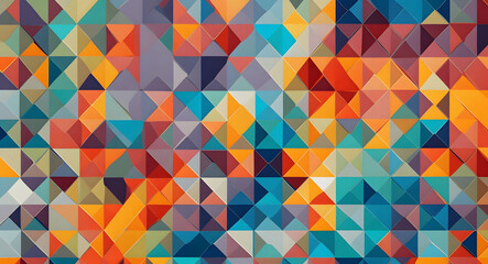 Colorful Geometric Abstract Design Pattern