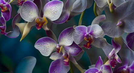 A Delicate Purple Orchid in Bloom