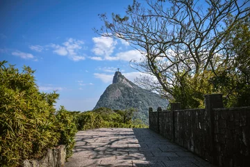 Tuinposter Corcovado Mountain Seen from Mirante Dona Marta - Rio de Janeiro, Brazil © Pedro