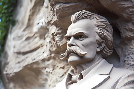 Friedrich Nietzsche, german philosopher, writer, pet. Generative AI.
