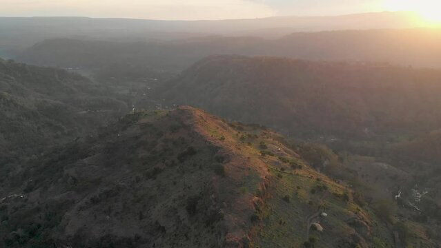 Morning view around Kole, Bima from drone perspective
