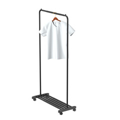 White t shirt mock up with a hanger