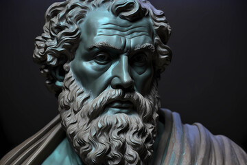 Fototapeta na wymiar Heraclitus, ancient Greek pre-Socratic philosopher. Generative AI. 