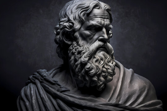 Heraclitus, ancient Greek pre-Socratic philosopher. Generative AI.
