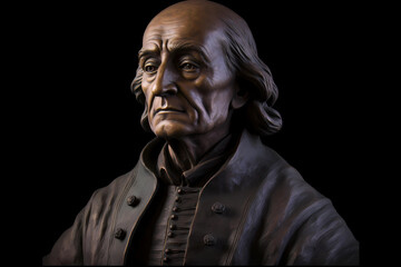 Fototapeta na wymiar John Locke, English philosopher and physician, Enlightenment, father of liberalism. Generative AI.