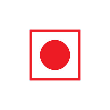 Non-Vegetarian Symbol. Non-Vegetarian Symbol. Non-Veg Icon. Red Sign for Packaged Food and Products. Vector Food Icon Symbol.