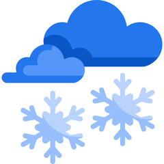 cloud with snowflakes vector illustration, snow cloud icon,  Snow blizzard vector scattered , Snowflakes falling from cloud vector icon design, isolated on white background