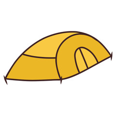 illustration of a tent