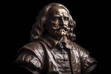 Thomas Hobbes, English philosopher, one of the founders of modern philosophy and politics. Generative AI. - obrazy, fototapety, plakaty