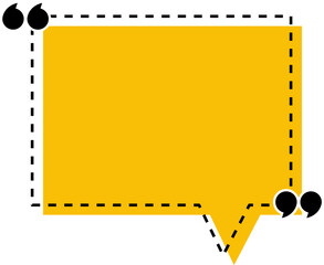 Colorful quote frames. Speech bubbles with quotation marks. Blank text message box for quotes. Blog post template. Vector illustration.