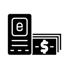 Solid Internet banking design vector icon design vector line icon svg