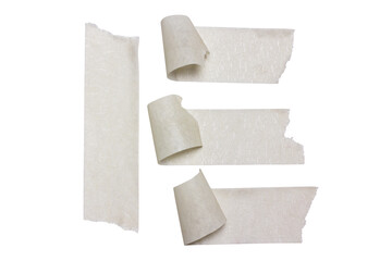 masking tape isolated on white background, Clipping path