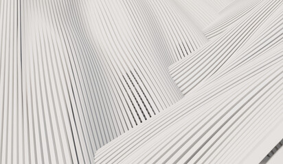 white line abtract background. 3d rendering.