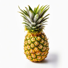 Fototapeta premium Pineapple on white background. Generative AI