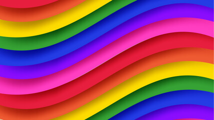 Obraz premium Colorful rainbow color background. Vector.