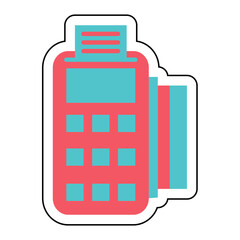 Sticker EDC design vector icon design vector line icon svg