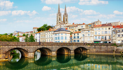 Niort city landscape- Deux Sevres,  Nouvelle aquitaine region France
