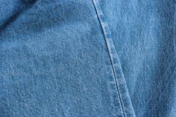 Jeans background, denim with seam of fashion design