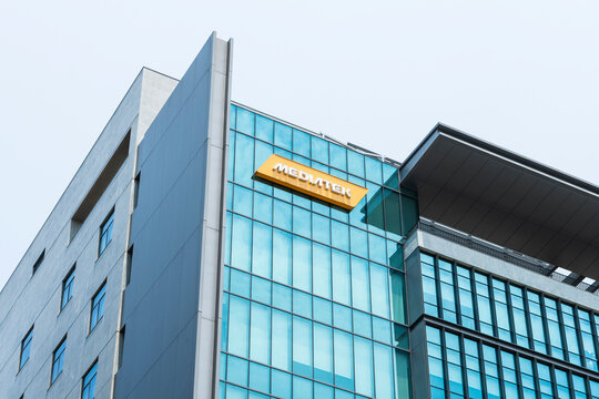 Hsinchu City, Taiwan- May 16, 2023: Building view of MediaTek Inc in Hsinchu Science Park, Taiwan. It is a Taiwanese fabless semiconductor company.