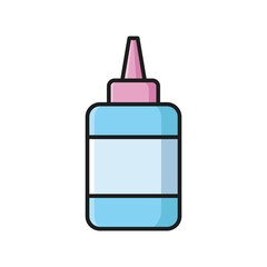 sewing oil icon vector design template in white background