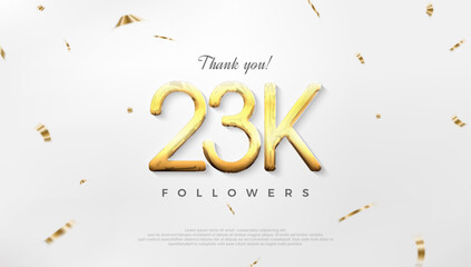 Thanks to 23k followers, celebration of achievements for social media posts.