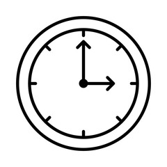 Clock design vector icon design vector line icon svg