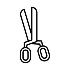 Obraz premium Scissor design vector icon design vector line icon svg