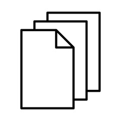 White Paper design vector icon design vector line icon svg