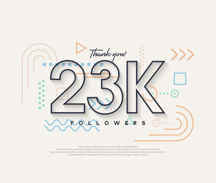 Line design, thank you very much to 23k followers.