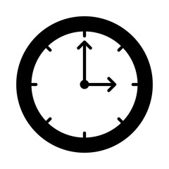Solid Line Clock design vector icon design vector line icon svg