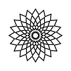 geometric mandalas design, vector illustration eps10 graphic. The geometric ornament design is suitable for any design, especially religious ornaments and design elements for mosques etc